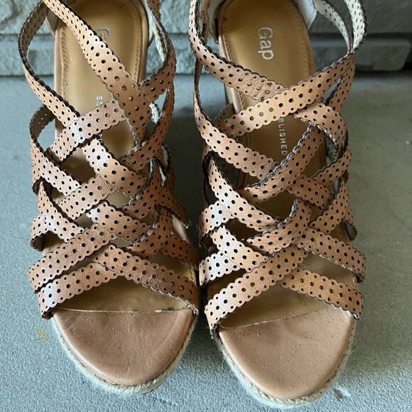 GAP Women's wedge heeled sandals - size 6 - Picture 2 of 4